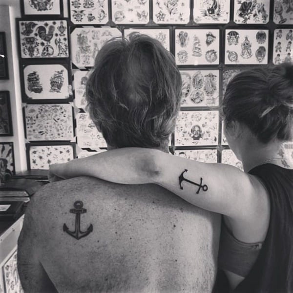 Awesome Vater und Tochter passenden Tattoos