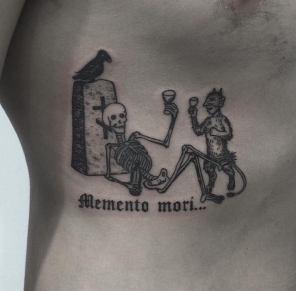 Best Memento Mori Tattoo Designs For Men