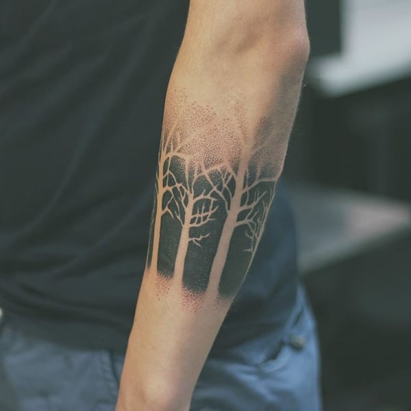 Gorgeous Negative Space Tattoo Designs