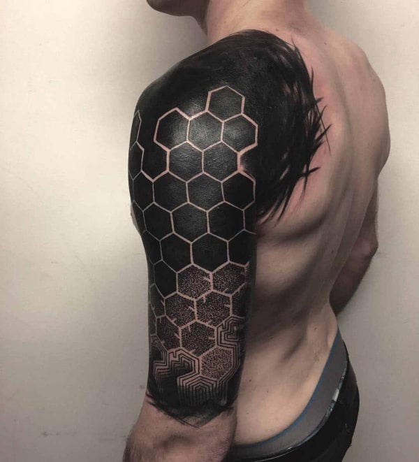 Discover more than 62 blackwork negative space tattoo latest  thtantai2