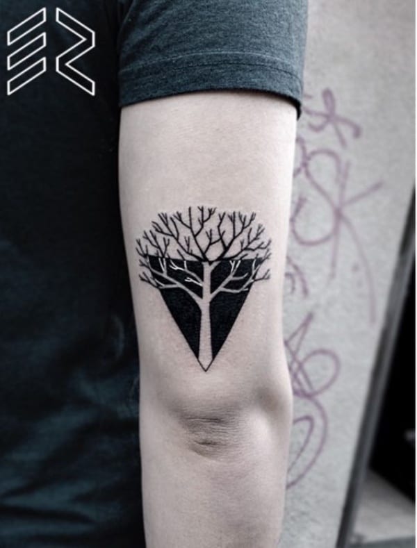 Gorgeous Negative Space Tattoo Designs