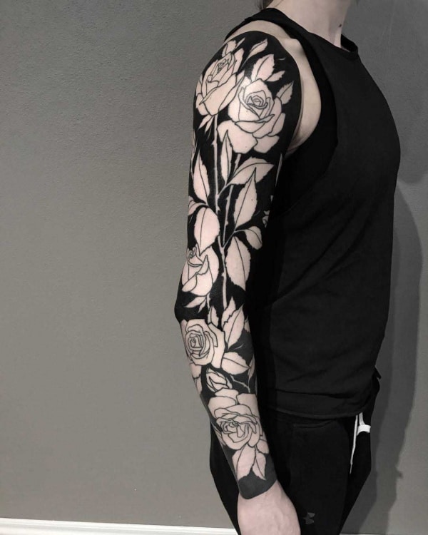 55 Gorgeous Negative Space Tattoo Designs and Ideas – Fashion Hombre