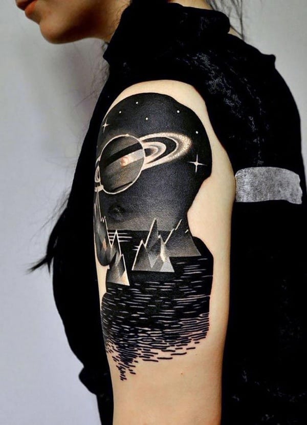 Gorgeous Negative Space Tattoo Designs
