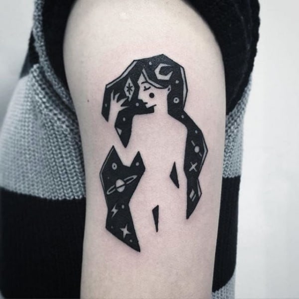 Gorgeous Negative Space Tattoo Designs