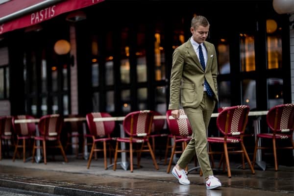 How To Wear Sneakers With a Suit? - 44 Suit With Sneakers Outfit Ideas