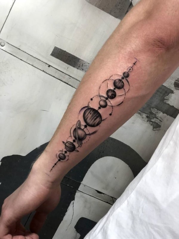 Amazing Solar System Tattoo Designs And Ideas With Meaning