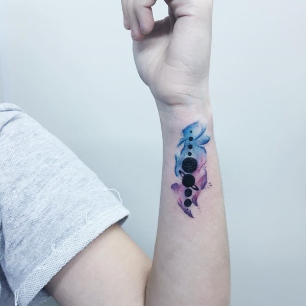 Amazing Solar System Tattoo Designs And Ideas With Meaning