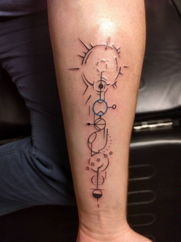 Amazing Solar System Tattoo Designs And Ideas With Meaning