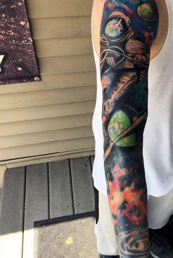 Amazing Solar System Tattoo Designs And Ideas With Meaning