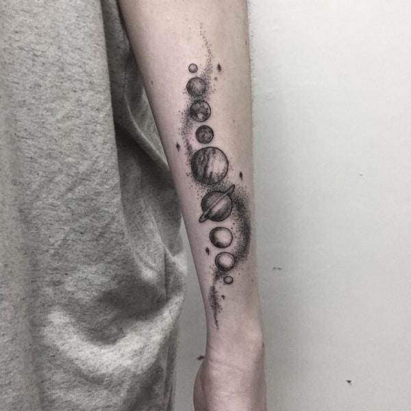 Amazing Solar System Tattoo Designs And Ideas With Meaning