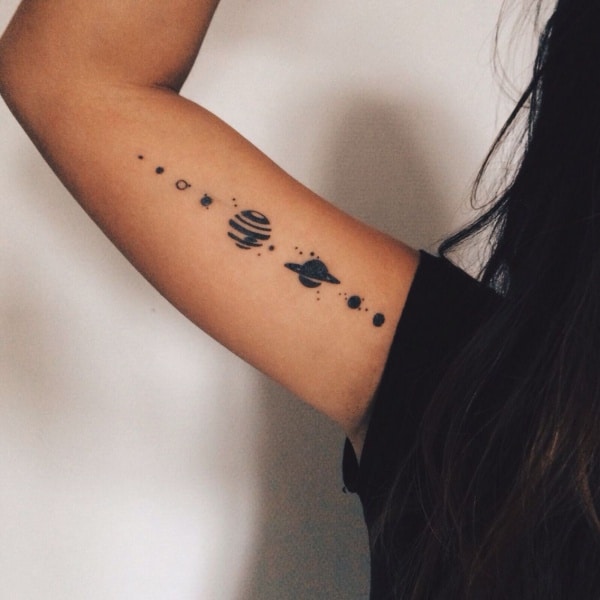 Amazing Solar System Tattoo Designs And Ideas With Meaning