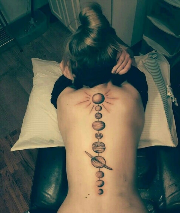 Amazing Solar System Tattoo Designs And Ideas With Meaning