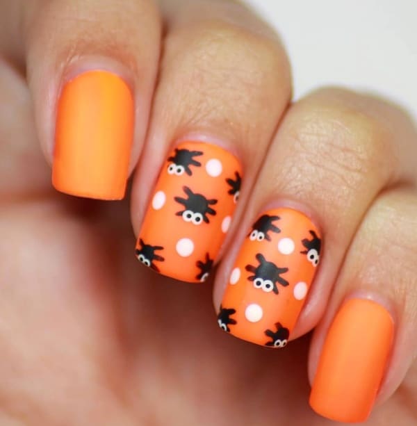 35 Beautiful Orange Nail Designs For Women In 2020 - Fashion Hombre