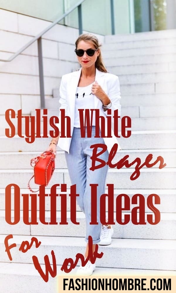 White Blazer Outfit Ideas For Work