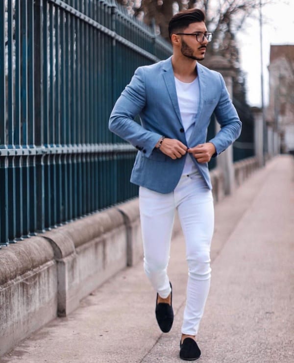 Navy Blue Blazer Matching Shirt and Pant  NavyBlue Blazers Combination  Men  TiptopGents