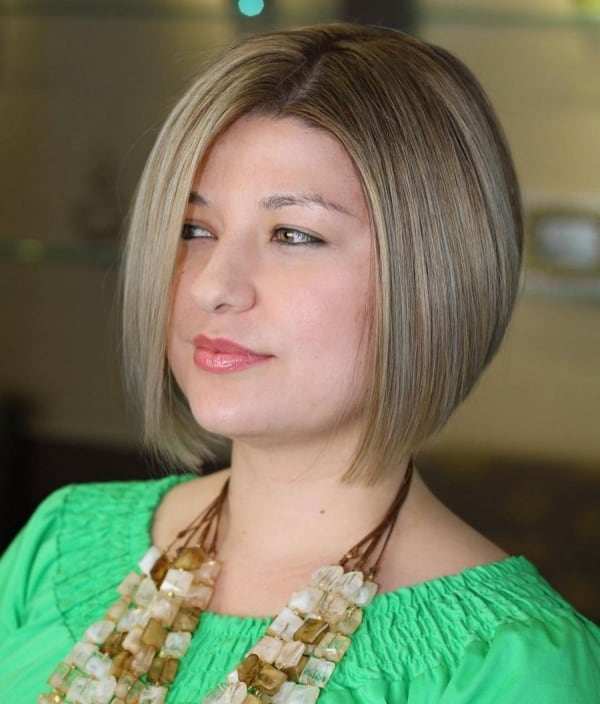 Beautiful Short Hairstyles For Fat Faces And Double Chins