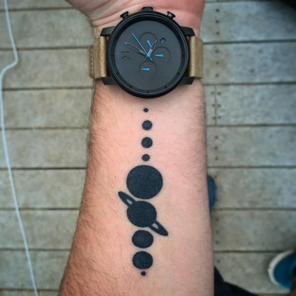 Amazing Solar System Tattoo Designs And Ideas With Meaning