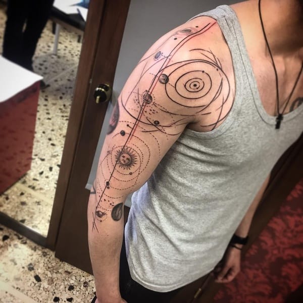 Amazing Solar System Tattoo Designs And Ideas With Meaning