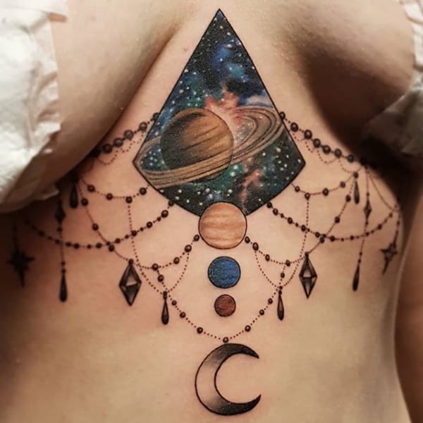 Amazing Solar System Tattoo Designs And Ideas With Meaning