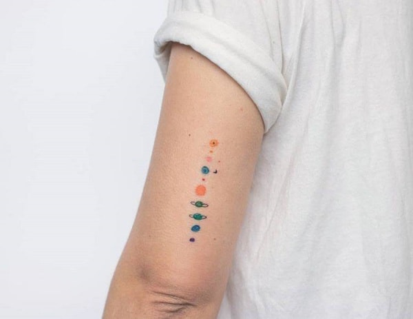 Amazing Solar System Tattoo Designs And Ideas With Meaning