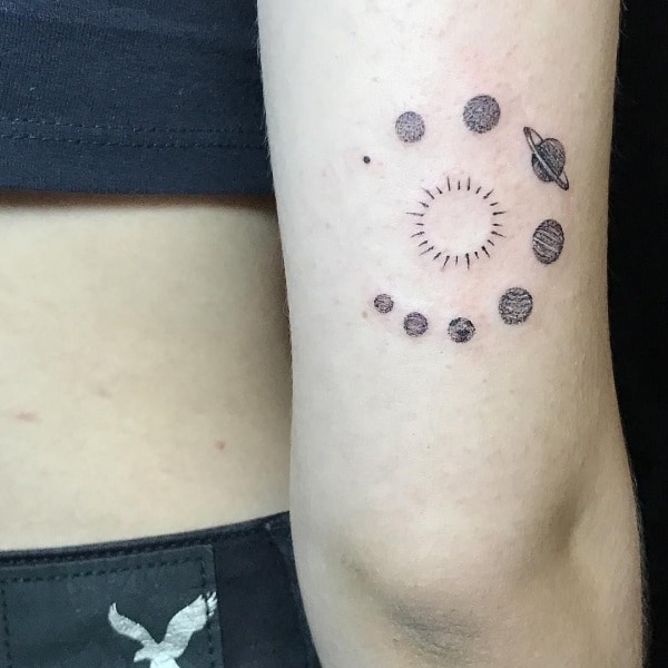 Amazing Solar System Tattoo Designs And Ideas With Meaning