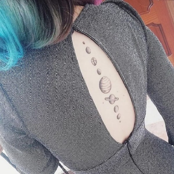 Amazing Solar System Tattoo Designs And Ideas With Meaning