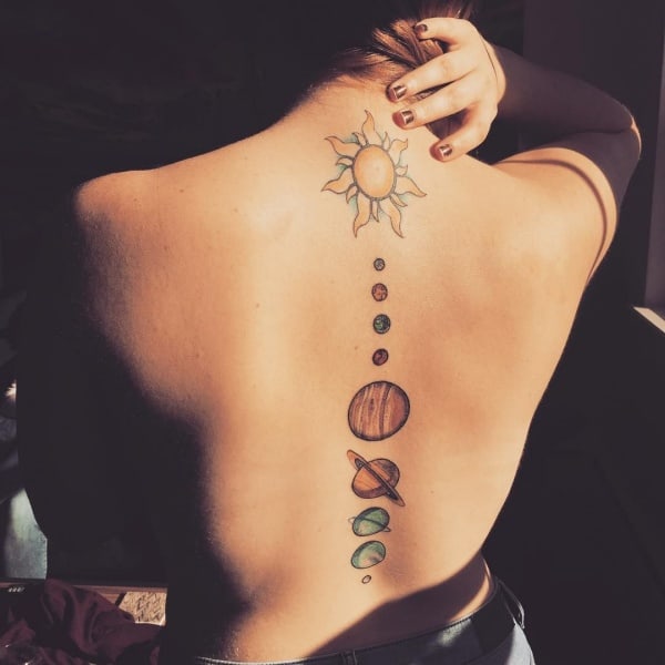 Amazing Solar System Tattoo Designs And Ideas With Meaning