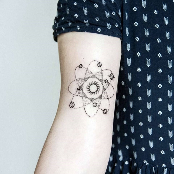 Amazing Solar System Tattoo Designs And Ideas With Meaning