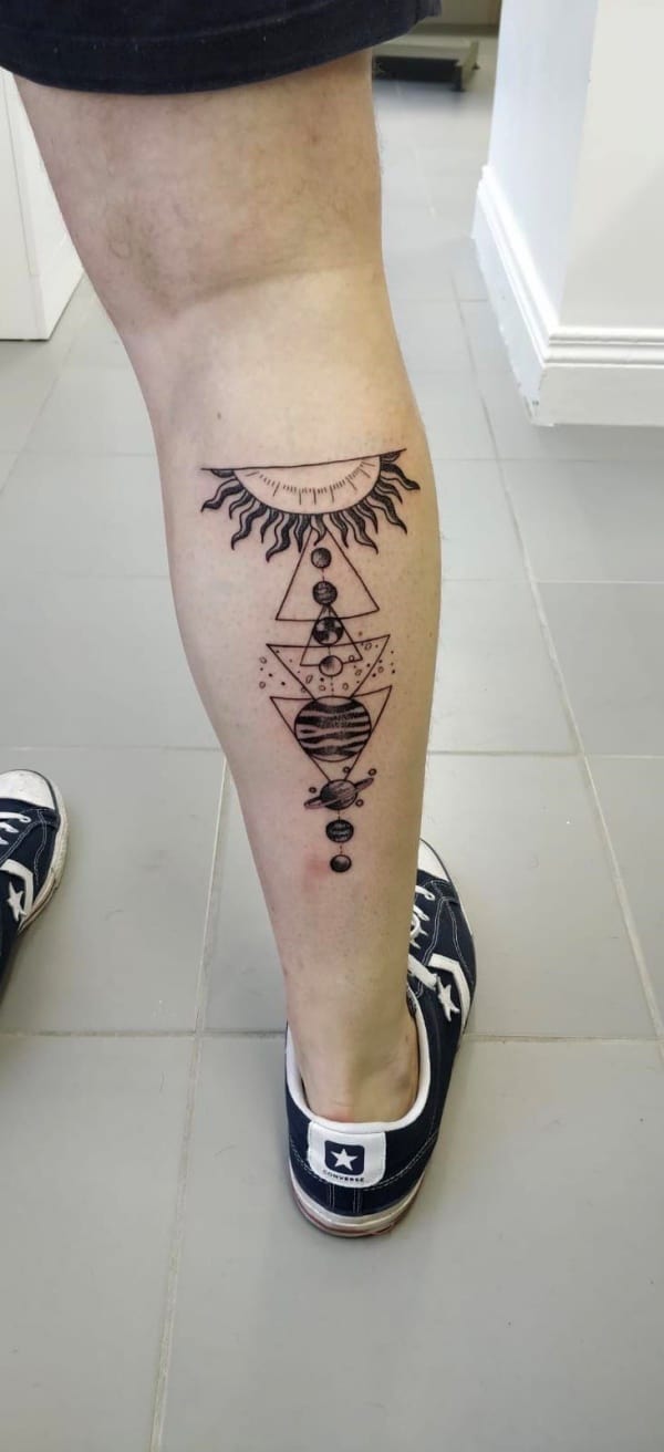 Amazing Solar System Tattoo Designs And Ideas With Meaning