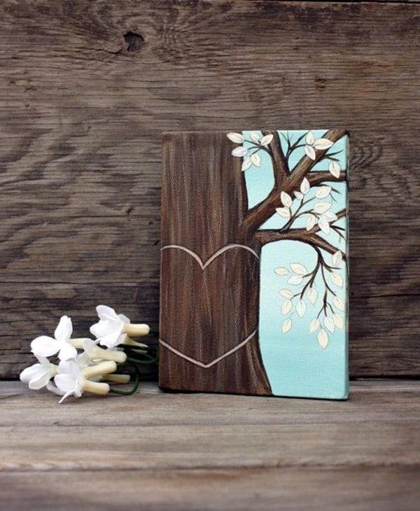 mini canvas painting ideas