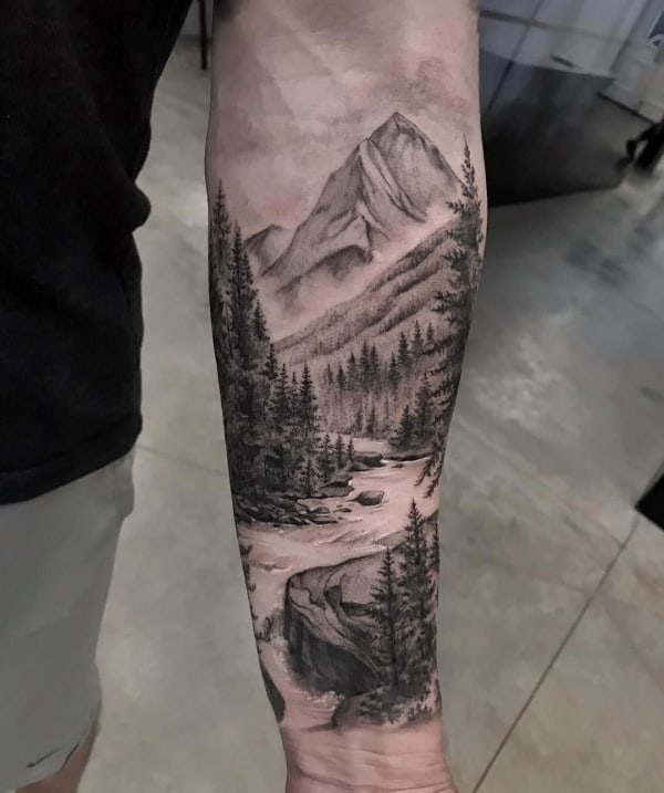 Mountain Tattoos Symbolism And 40 Best Design Ideas For 2023  Saved  Tattoo