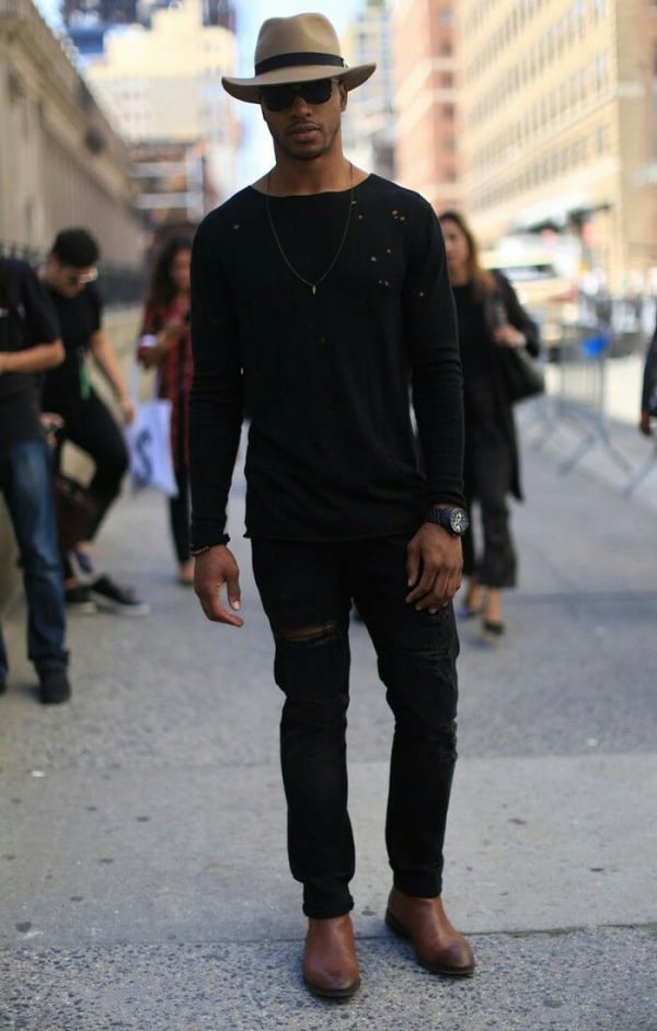 all black outfits for men