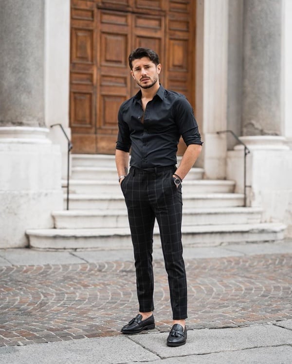 all black outfits for men