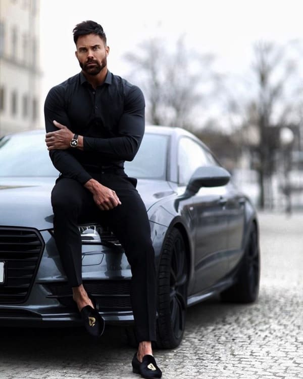 all black outfits for men