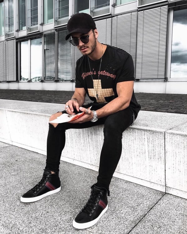 all black outfits for men