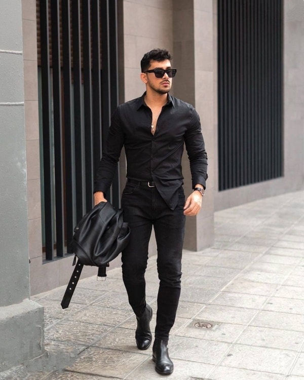 Super Stylish All Black Outfits For Men ...