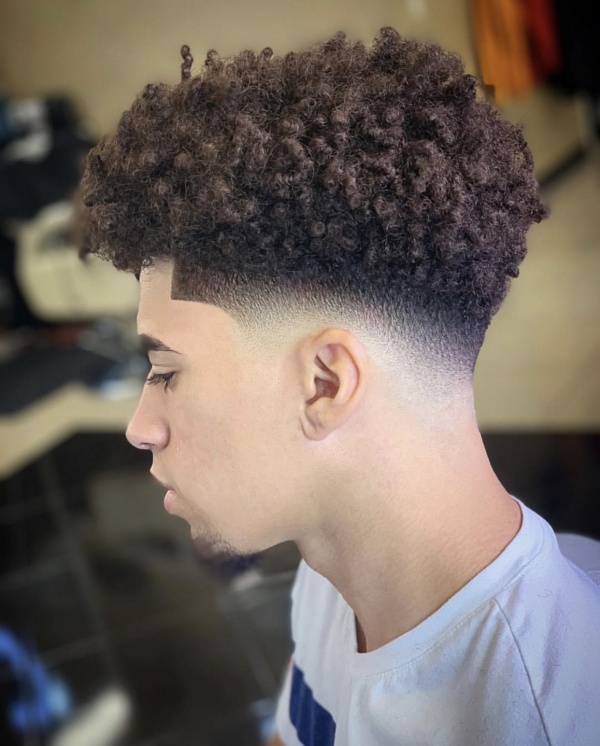 curly fade hairstyles