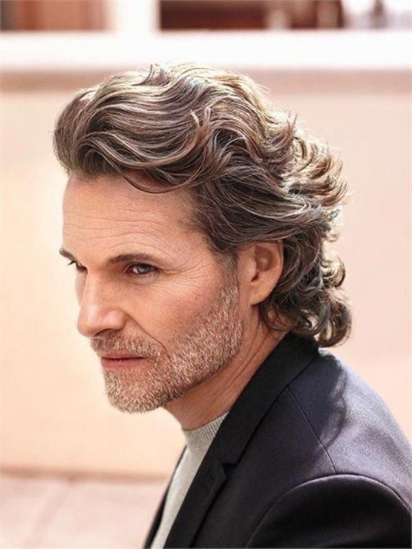 grey hairstyles for men