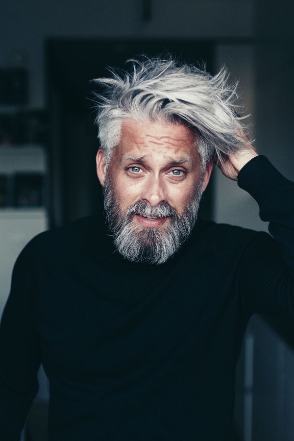grey hairstyles for men