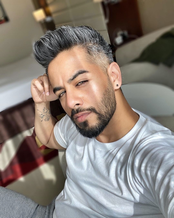 grey hairstyles for men