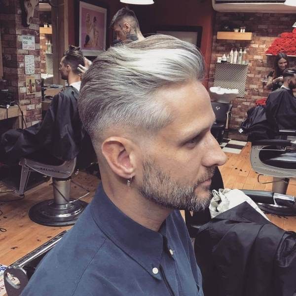 grey hairstyles for men