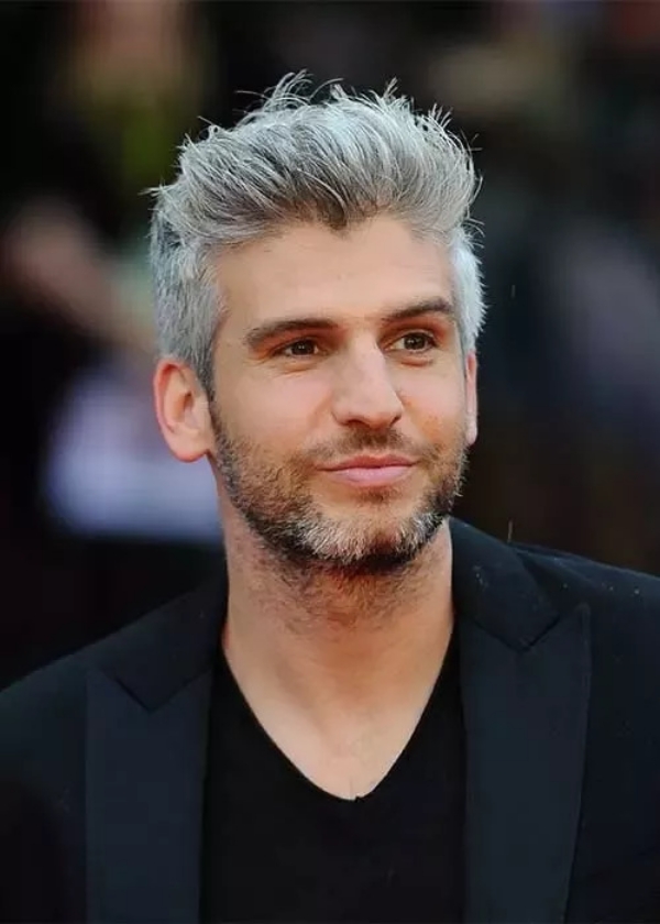 grey hairstyles for men