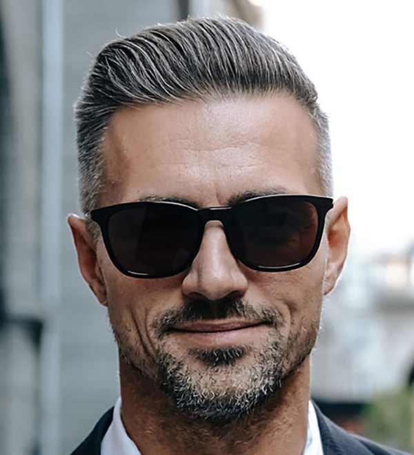 grey hairstyles for men