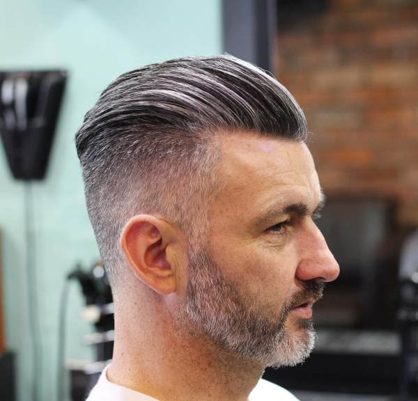 grey hairstyles for men