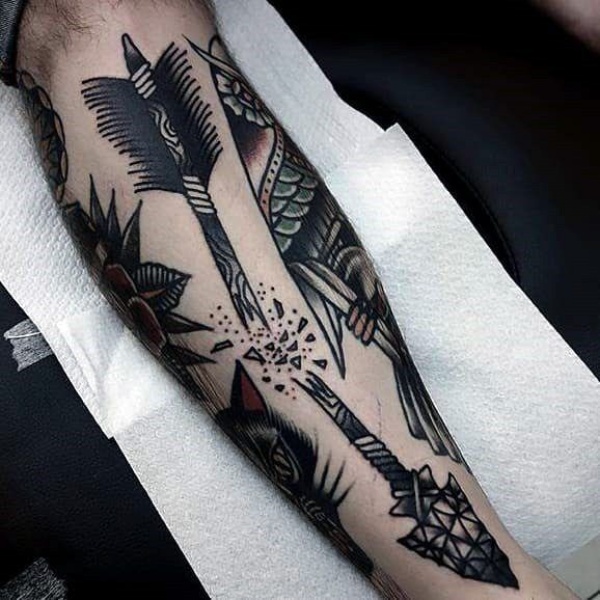 arrow tattoos for men