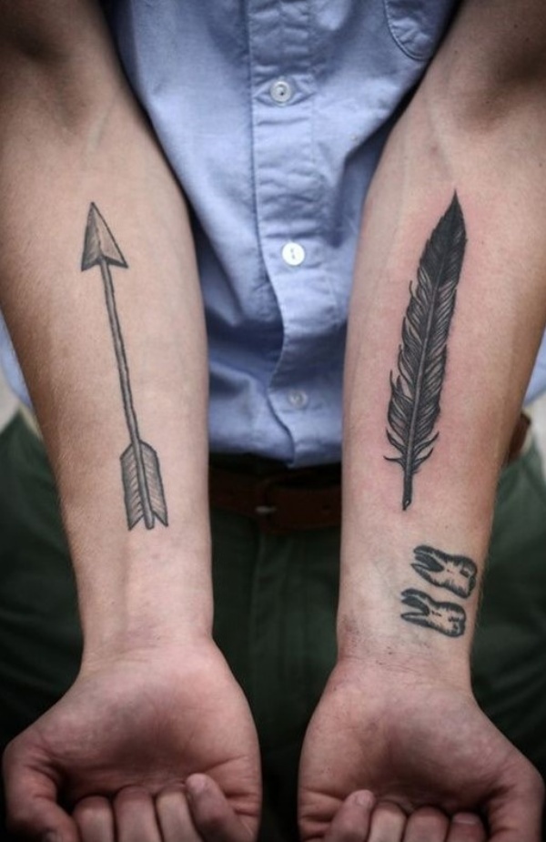 arrow tattoos for men