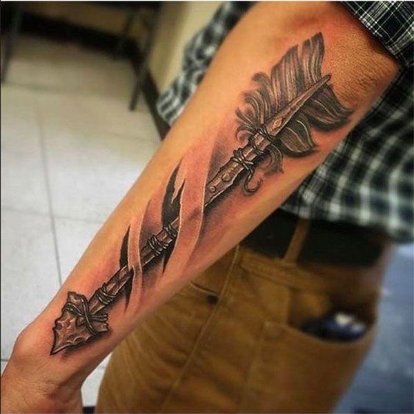 arrow tattoos for men