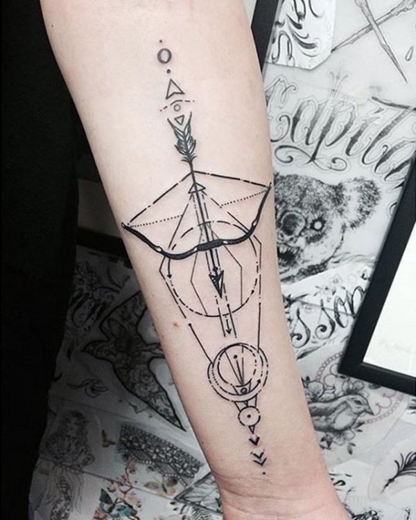 Arrow Sketch Indian Arrow Tattoo Tattoo Now Tatoo  Arrow Tattoo Design  HD Png Download  kindpng