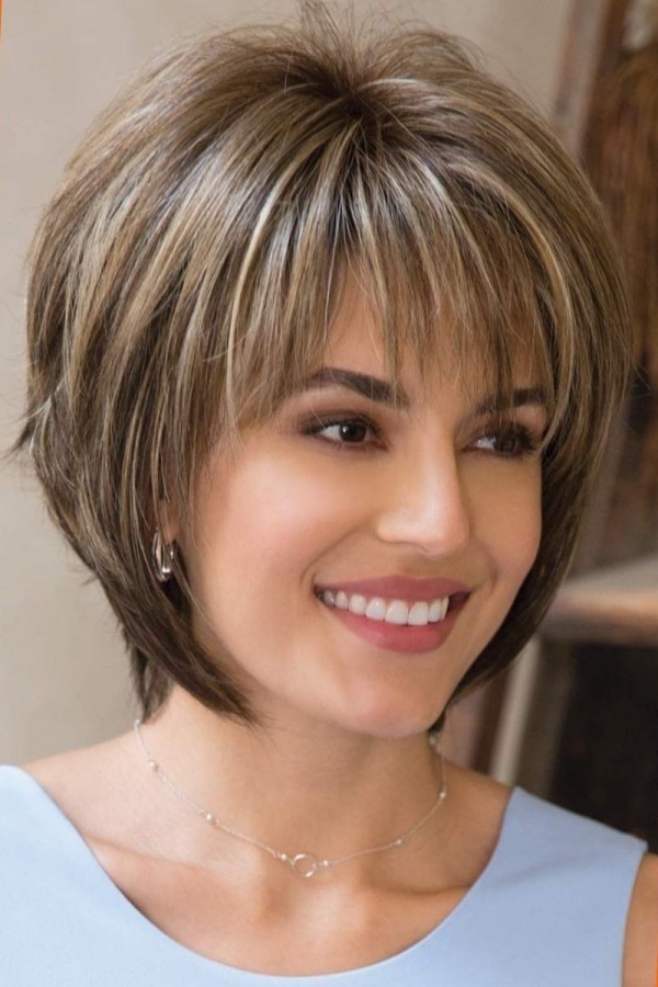 50+ Haircut & Hairstyles for Women Over 50 : Blonde Shag Shoulder Length