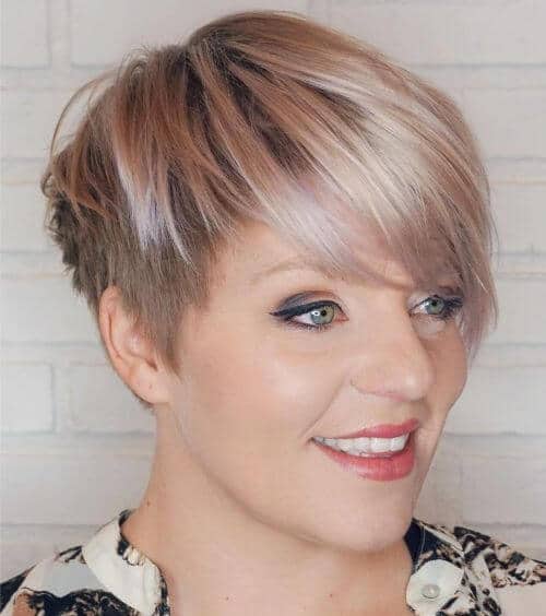 short hairstyles for fat faces and double chins